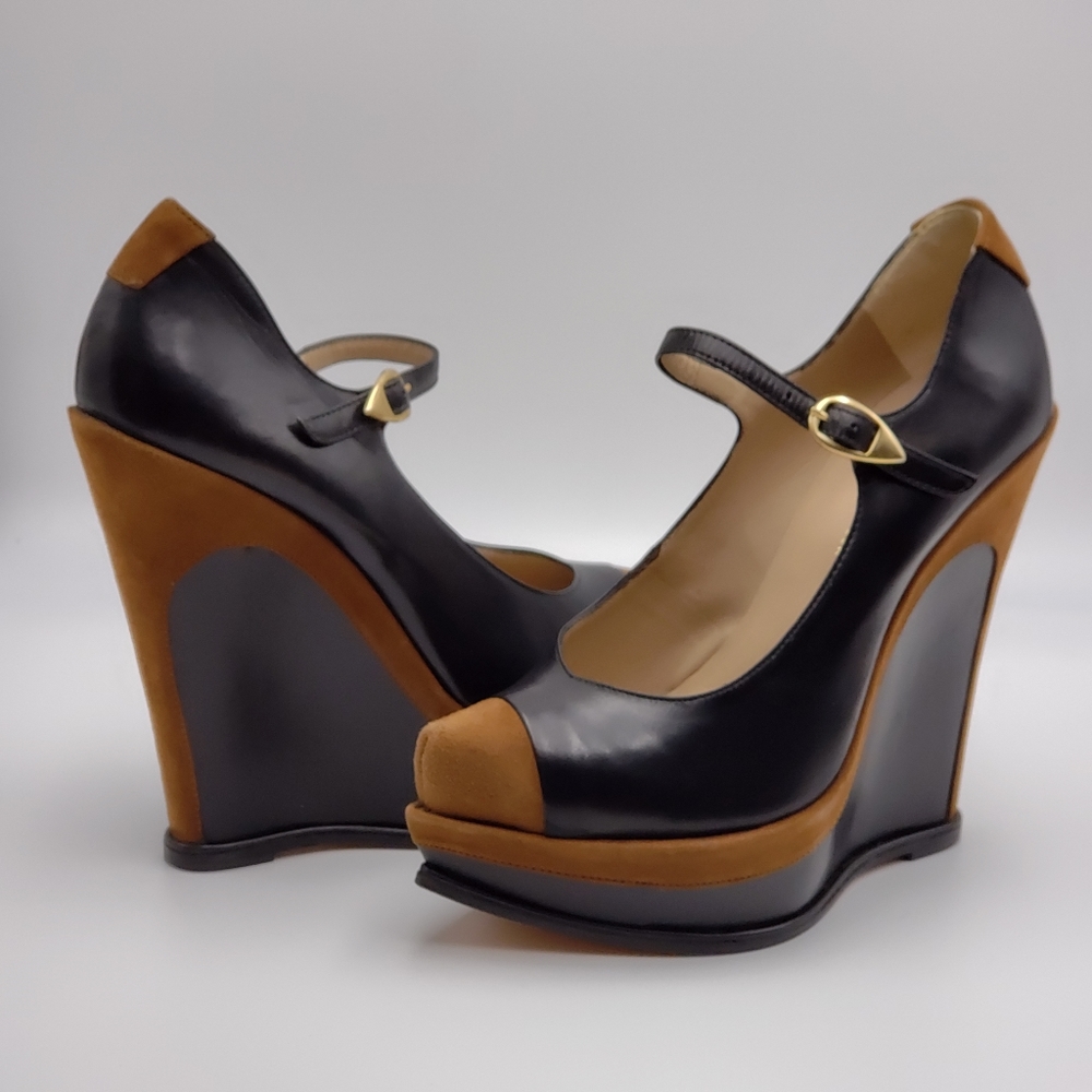 Atlanta Weller Leather and Suede Mary Jane